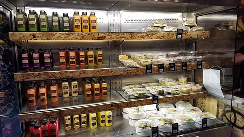 Cold-press juice bar and vegan take out food with plenty of raw options. Thumbs up! at JU in Buenos Aires