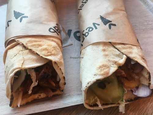 Vegan kebab at Vegab in Krakow