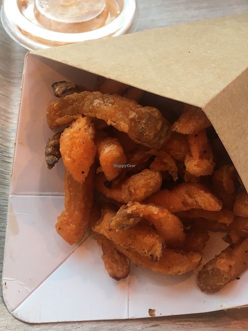 Sweet potato fries  at Vegab in Krakow