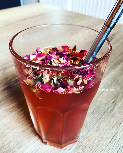 Rose lemonade  at Vegab in Krakow