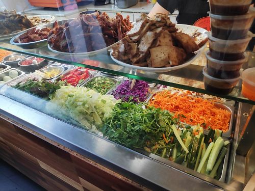 Vegan fillings at Trang Bakery and Cafe in Collingwood