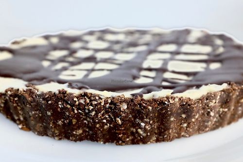 Raw cookies and cream vegan cake! at Raw Balance Raw Food Deli in Taupo