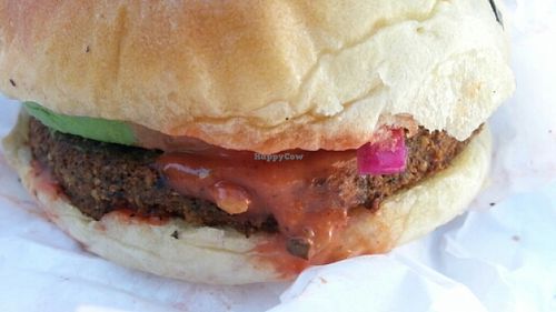 kale burger at Fala Bar in Venice