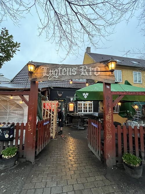 Enterance  at Lygtens Kro in Copenhagen