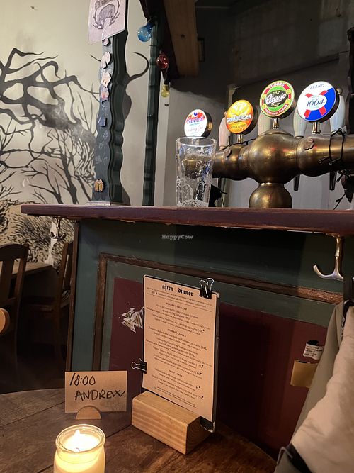 Mini bar  at Lygtens Kro in Copenhagen