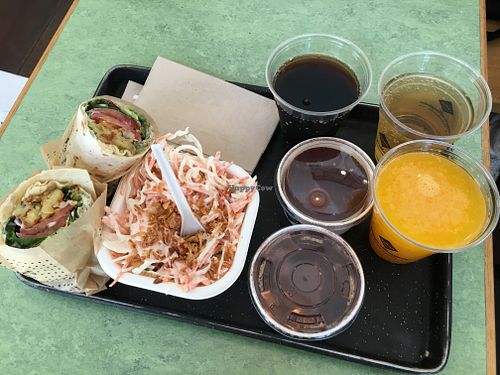 Swiss wrap and Coleslaw  at Swing Kitchen - Operngasse in Vienna