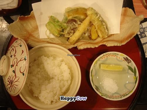 Tempura set. at Chrysanthemum House in Narita