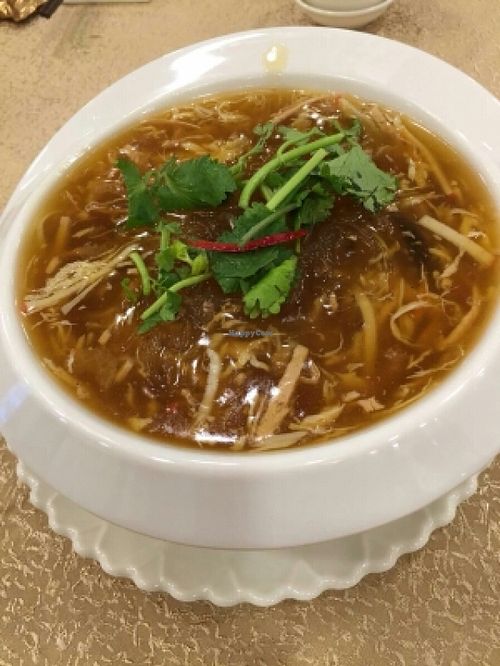 mock shark fin soup at Kwan Inn Vegetarian in East Singapore