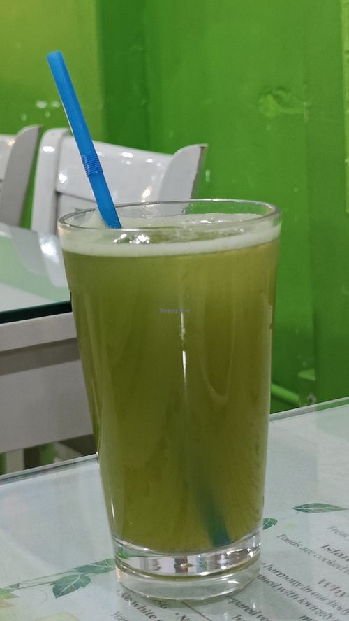 Herbal juice at Greenleaf Cafe in Central Singapore