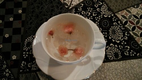 flower tea  at Sumida River Kitchen in Tokyo