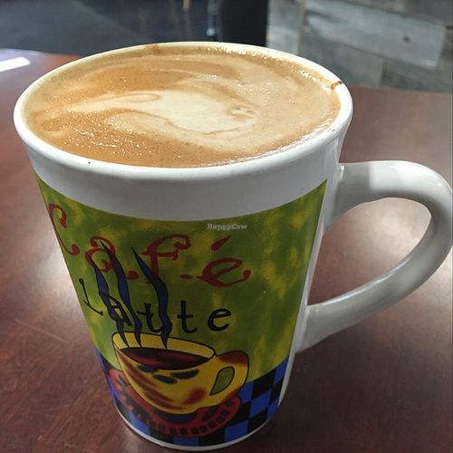 Hazelnut Mocha with Hemp Milk at 701 Coffee in Seattle