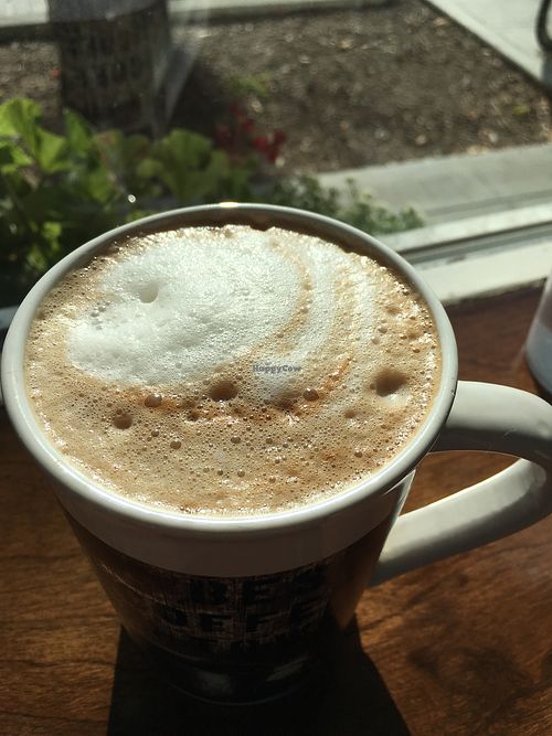 Hazelnut Mocha w/ Almond Milk at 701 Coffee in Seattle
