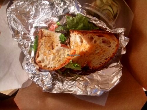 mushroom blt at Gnome Cafe in Charleston