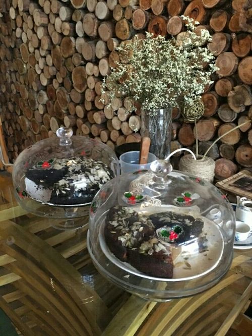 cakes! at Jalus Vegan Kitchen in Hanoi