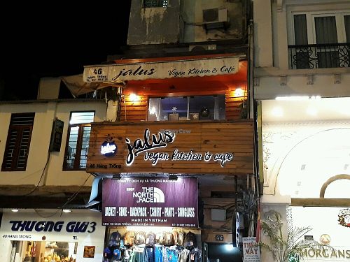 Restaurant Front at Jalus Vegan Kitchen in Hanoi