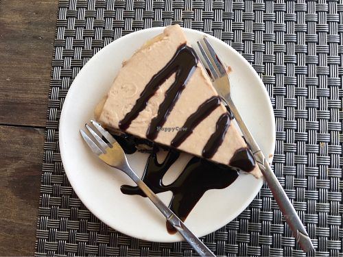 peanut butter banana cheesecake for your pleasure at Jalus Vegan Kitchen in Hanoi