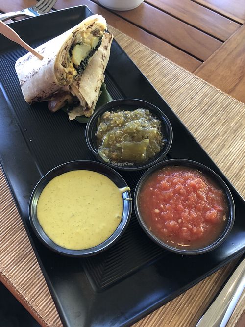 Tofu breakfast burrito  at Duo - Four Seasons Resort in Wailea