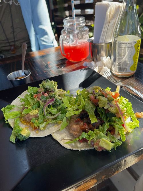 Tasty Tacos great choice of fillings at Tury's in Tijuana