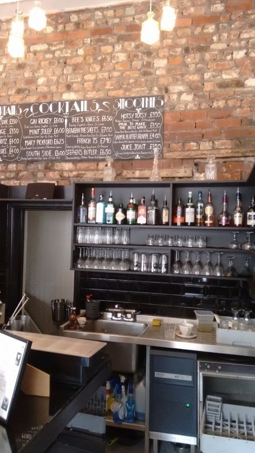 Bar at Lolo's Vegan Restaurant & Bar in Ramsbottom