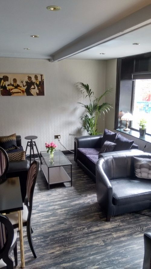 Bar area at Lolo's Vegan Restaurant & Bar in Ramsbottom