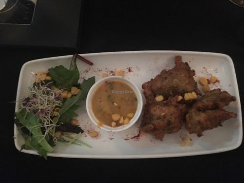 Caribbean Night: Okra Fritters  at Lolo's Vegan Restaurant & Bar in Ramsbottom