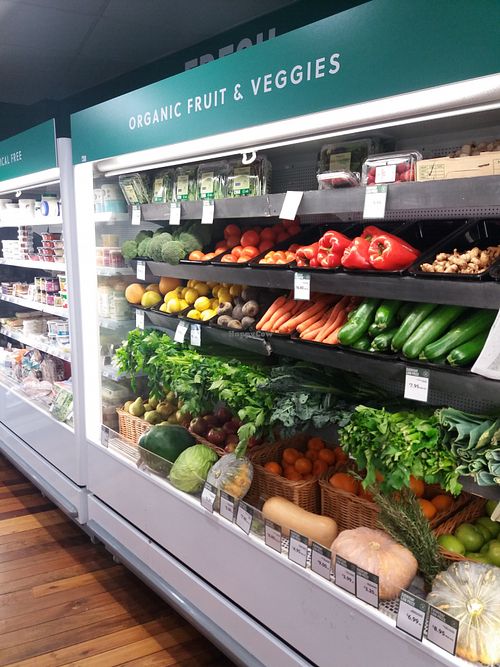 Org fruits and veggies at Flannery's in Engadine