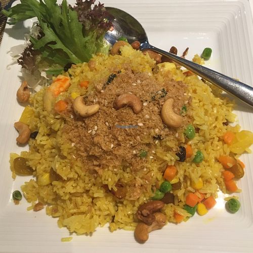 pineapple rice  at Pepper Jade Thai Vegetarian Cuisine in Central Singapore