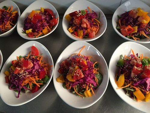 Salads at Sa Pastanaga Restaurant in Mallorca