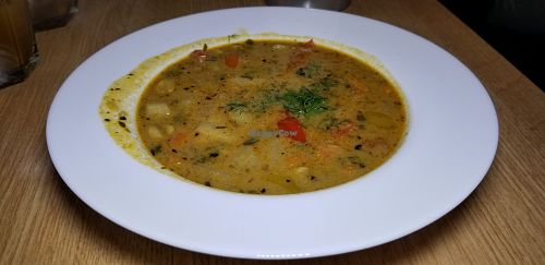 African Soup at Zielony Most Bistro Weganskie in Katowice