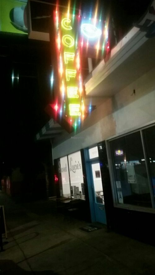 outside at Sweet Lucie's in Los Angeles