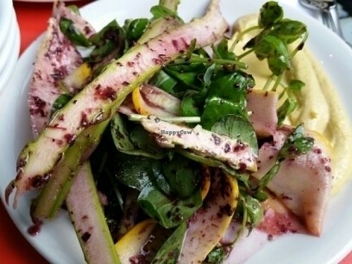 raw asparagus dish small size at Mildreds - Camden in North West London