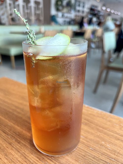 CBD apple & pear ice tea  at Mildreds - Camden in North West London