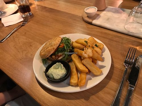 halloumi burger at Mildreds - Camden in North West London