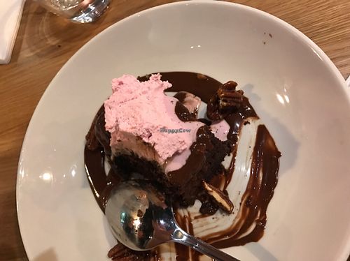 Beetroot chocolate fudge cake  at Mildreds - Camden in North West London