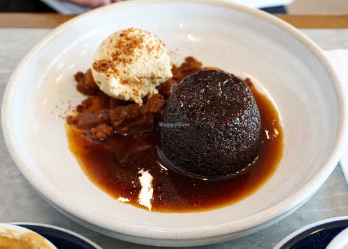 sticky toffee pudding at Mildreds - Camden in North West London