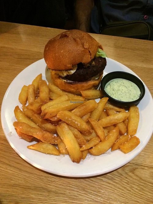 Burger and Chips at Mildreds - Camden in North West London