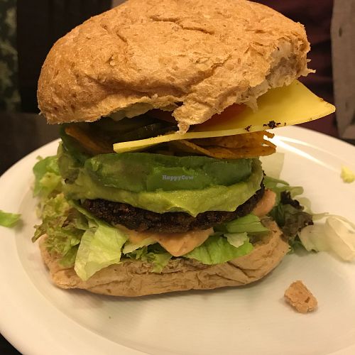 Vegan Burger! at Space Burger in Dusseldorf