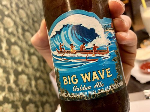 beer from hawaii 🍻 at Space Burger in Dusseldorf