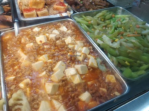 Sweet sour Tofu and celery at Zhai 斋 - Bedok Interchange in East Singapore