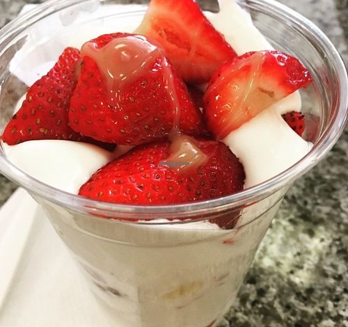 Fresas con crema! (not on regular menu) at Simon's Hot Dogs in Scottsdale