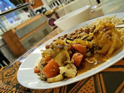 Lunch at African pots at African Pots in Helsinki