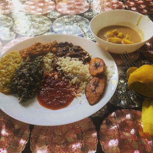 Lovely tasty lunch at African Pots in Helsinki