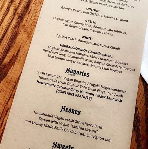 Vegan tea party at Tipple and Rose Tea Parlor and Apothecary in Atlanta