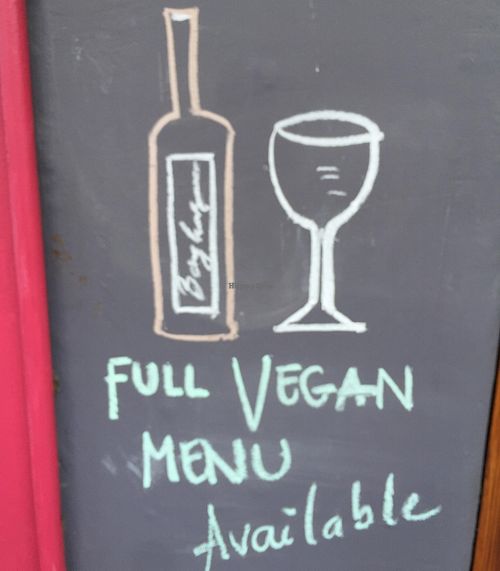 Chalk board at Bay Hong in Darlinghurst