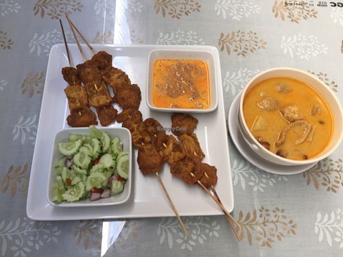 satay! delicious! at Spices and Herbs in Chiang Mai