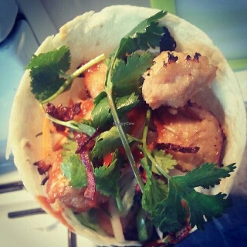 Road testing our grilled lemongrass chicken vietnamese wraps today. at Woking Amazing in Northcote