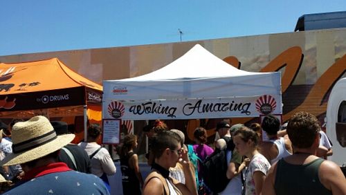 Woking amazing stall at a community event at Woking Amazing in Northcote