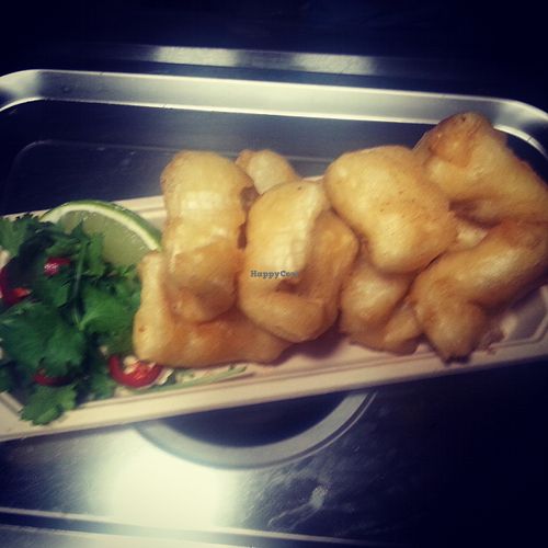 Our beer battered salt n pepper squid. at Woking Amazing in Northcote