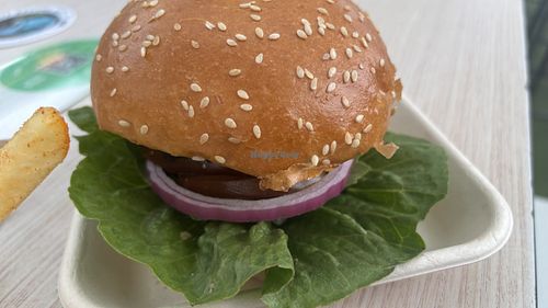 Umbrian burger  at Woking Amazing in Northcote