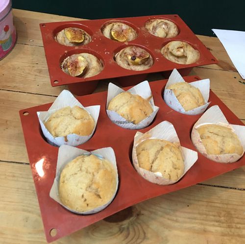 muffins at Bike Bakery in Tel Aviv